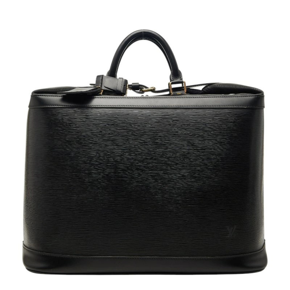 Louis Vuitton Cruiser Bag Boston Travel Black Leather